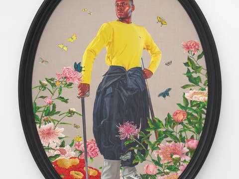 Kehinde Wiley "Portrait of PrinceAnthony Hall" (2020) at Roberts Projects