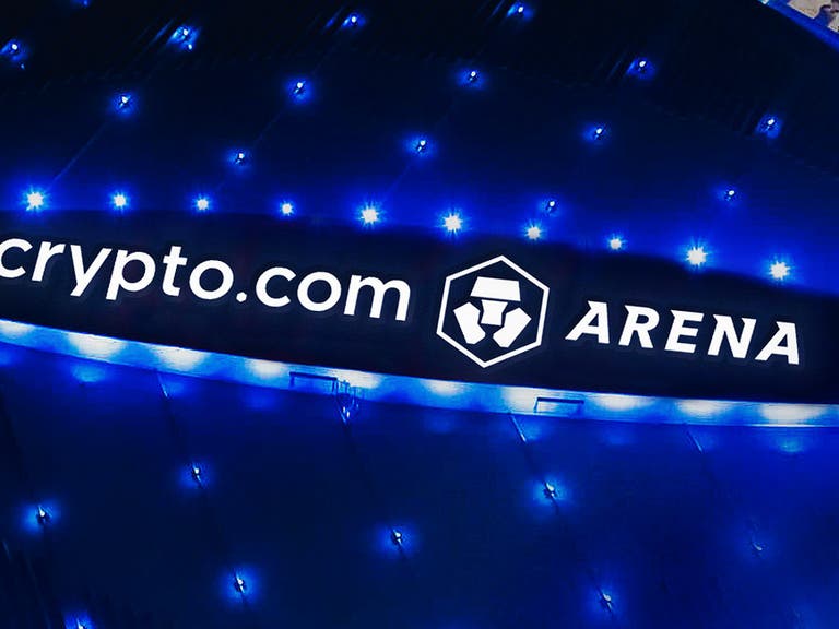 Aerial view of Crypto.com Arena