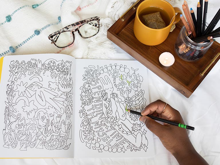 "The Yumiverse Mindful Coloring Book"