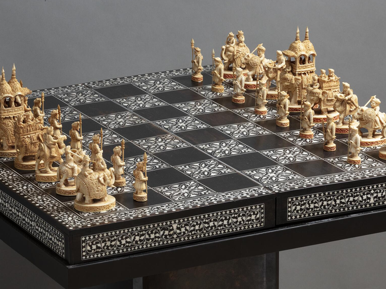 Chess Set from India at the Norton Simon Museum