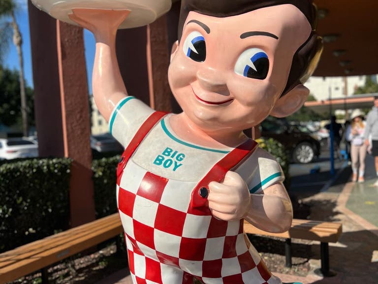 The famous statue at Bob's Big Boy in Burbank