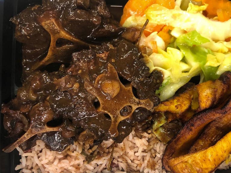 Oxtail Plate at Island to Table Patty Hut