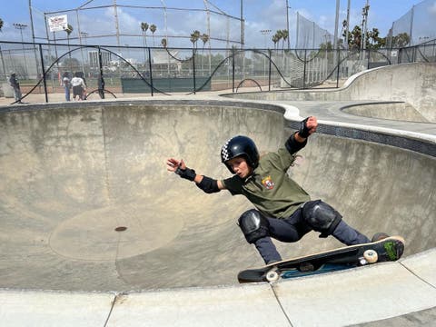 The Cove Skatepark in Santa Monica