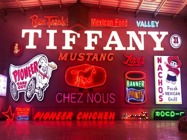 Neon signs at the Valley Relics Museum in Van Nuys