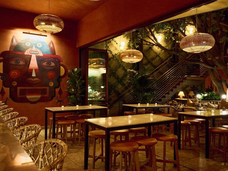 Bar area at Mirate in Los Feliz