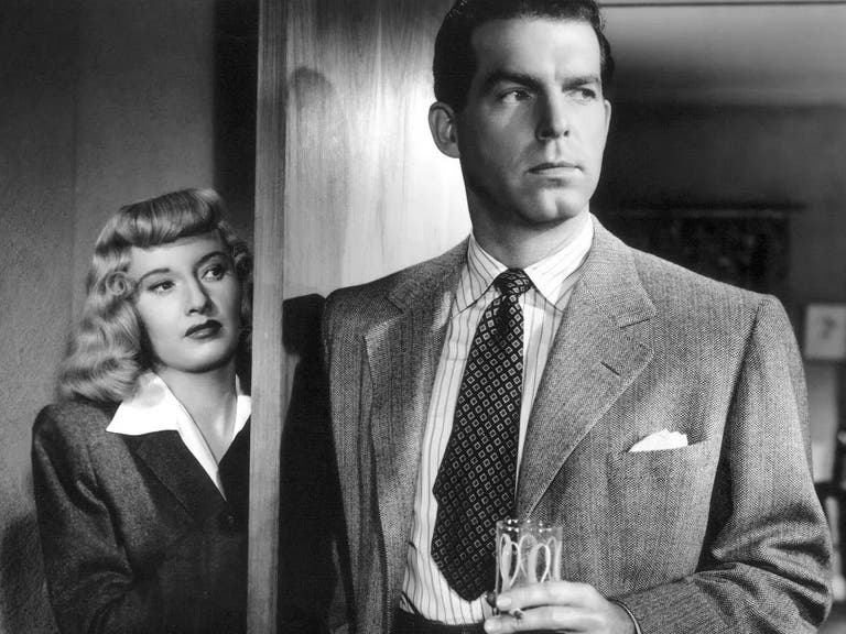 Barbara Stanwyck and Fred MacMurray in "Double Indemnity"