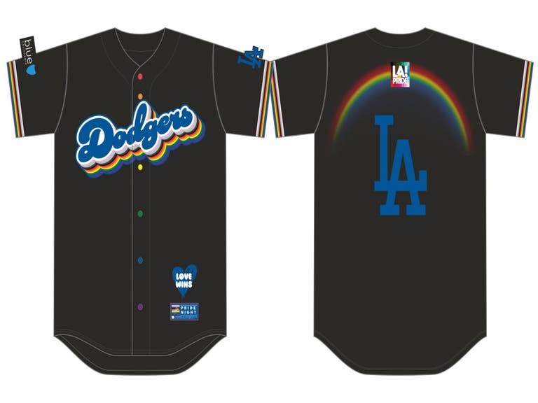 LA Dodgers 2024 LGBTQ+ Pride Night jersey