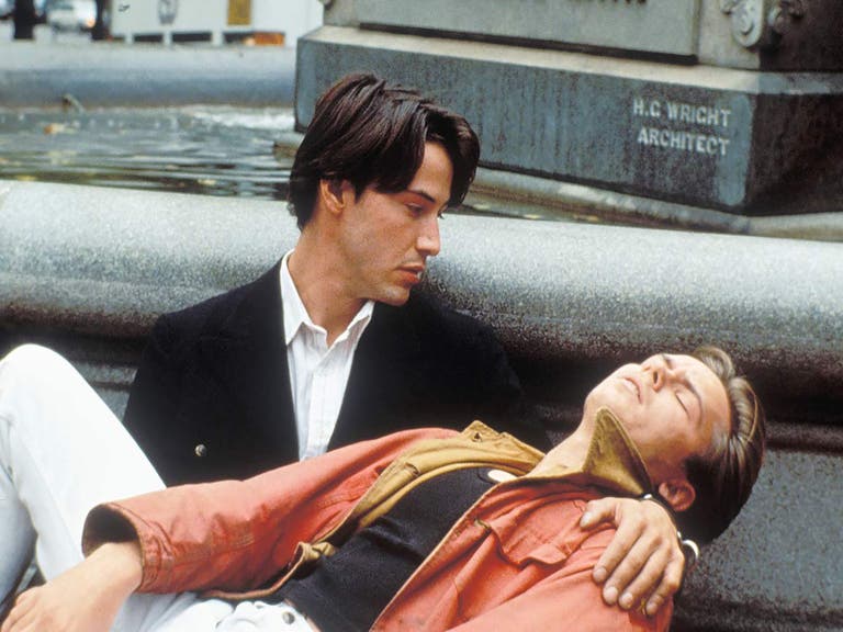 Keanu Reeves and River Phoenix in "My Own Private Idaho"