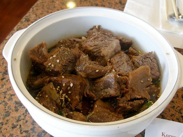 Steamed beef short rib at Seongbukdong | Photo by Joshua Lurie