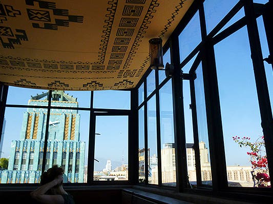 Eastern Columbia Building viewed from Upstairs at the Ace Hotel | Photo by Sandi Hemmerlein