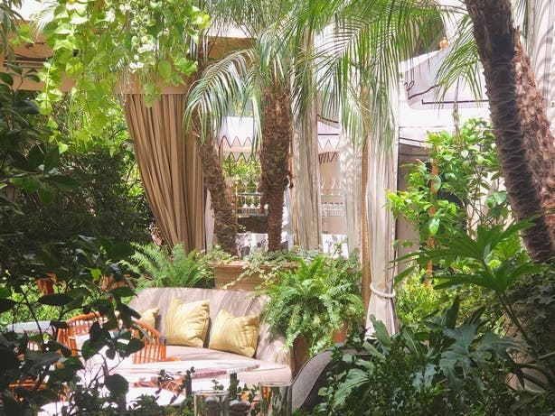 Garden Terrace at the Chateau Marmont
