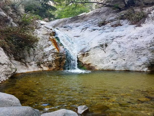 Switzer Falls in the Angeles National Forest | Instagram by @rockme_re