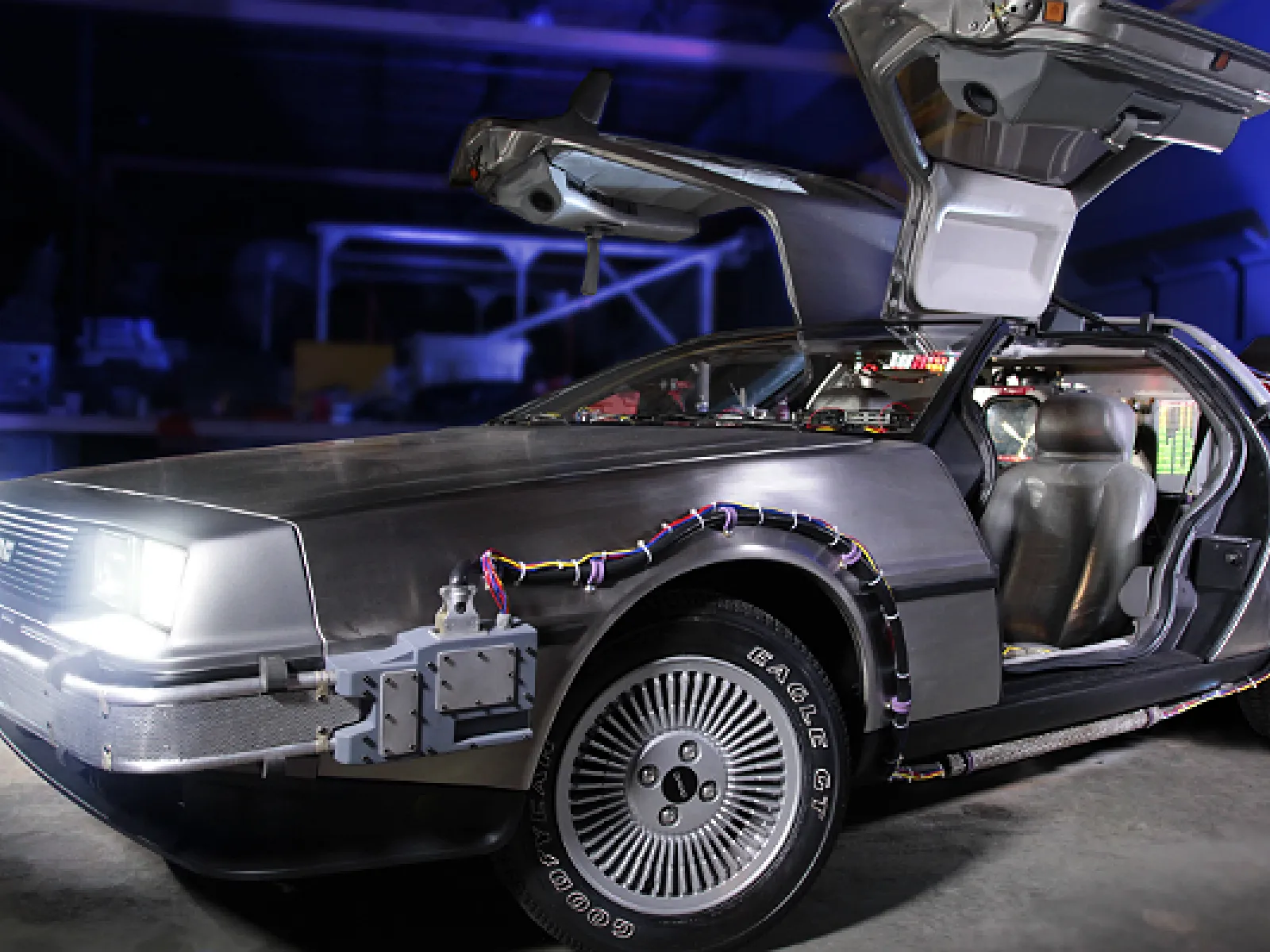 Back to the Future DeLorean at Petersen Automotive Museum