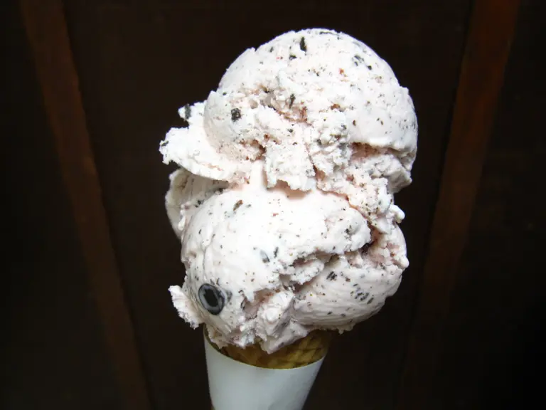 Fosselman's Cherry Ice Cream Cone
