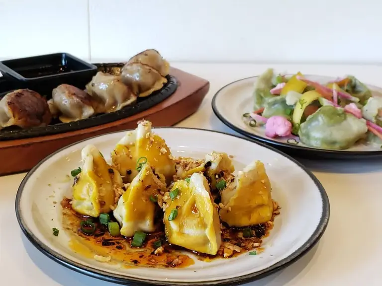 Dumplings at Ms Chi Cafe in Culver City
