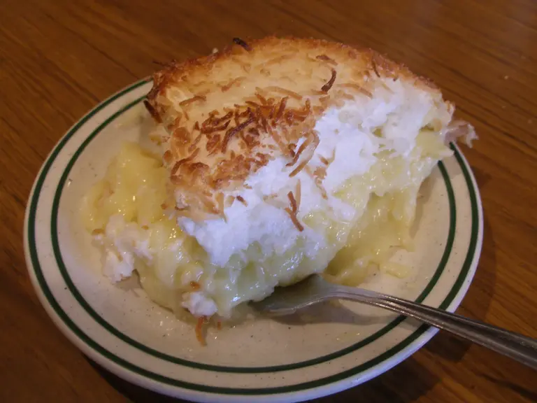 Coconut Custard Pie at Pie 'N Burger