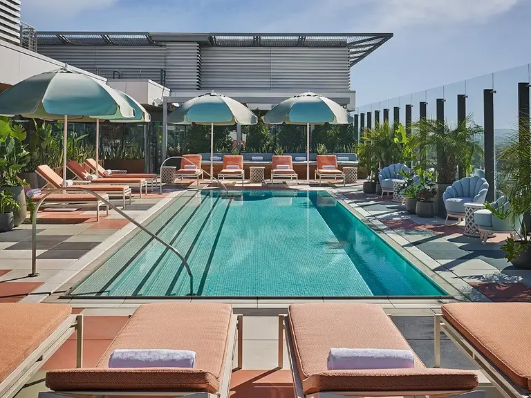 Rooftop pool at Pendry West Hollywood