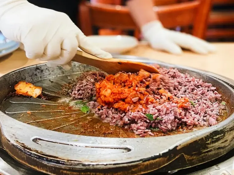 Duck Fat Fried Rice at Sun Ha Jang in Koreatown