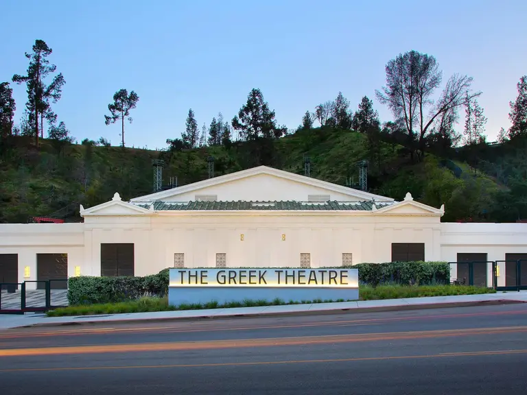 Restored entrance to the Greek Theatre in Griffith Park
