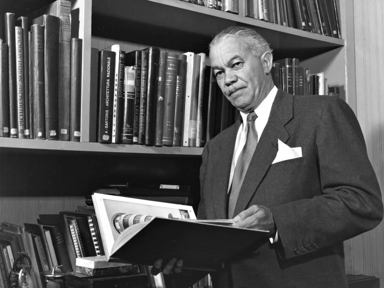 Black & white portrait of architect Paul Revere Williams