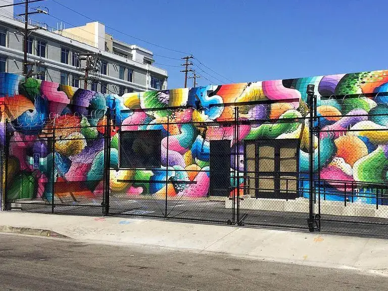 Mural by Ricky Watts at The Container Yard | Instagram by @impermanent_art