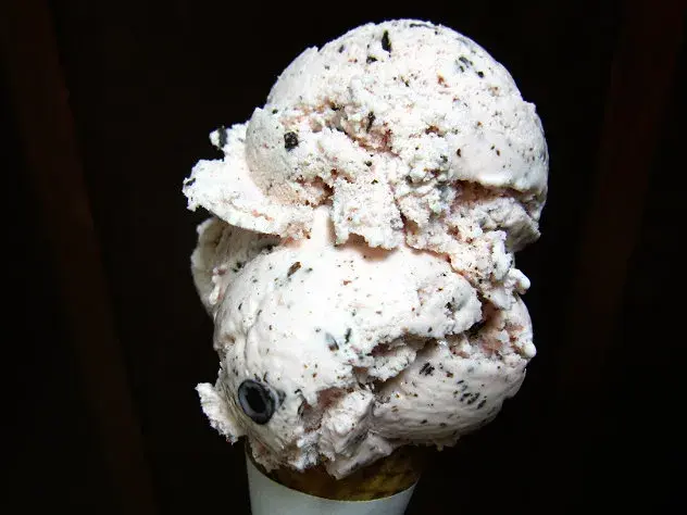 Cherry ice cream cone at Fosselman's | Photo by Joshua Lurie