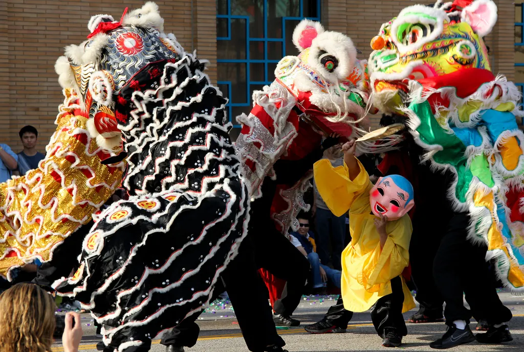 Dragons at the Golden Dragon Parade in Chinatown