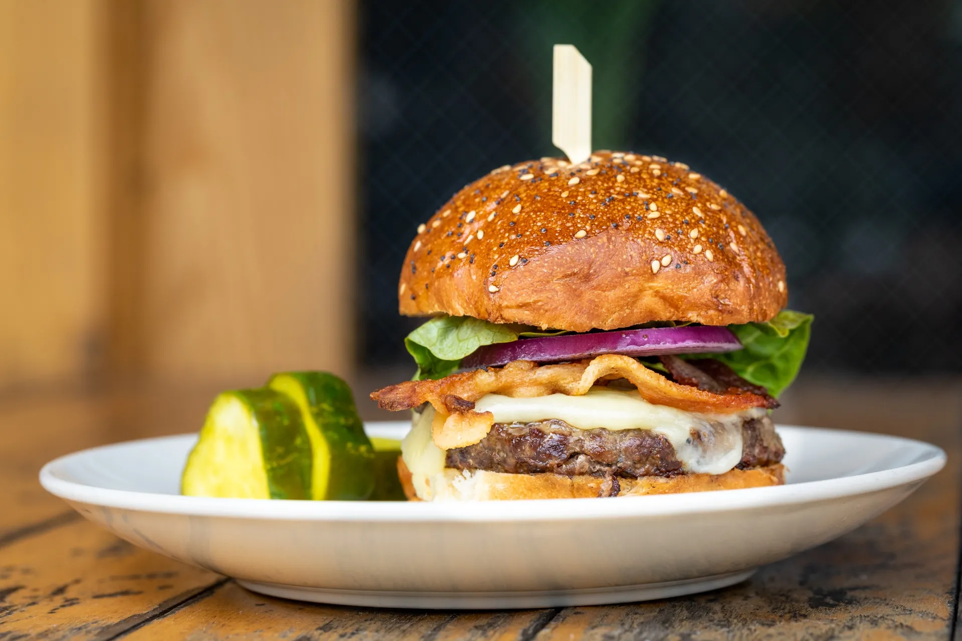 5oz Bacon Cheeseburger at Salt's Cure