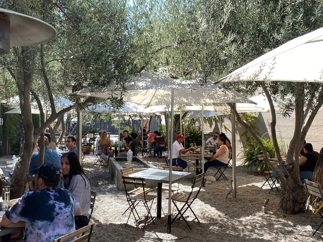 Patio at Zinc Cafe in the Arts District