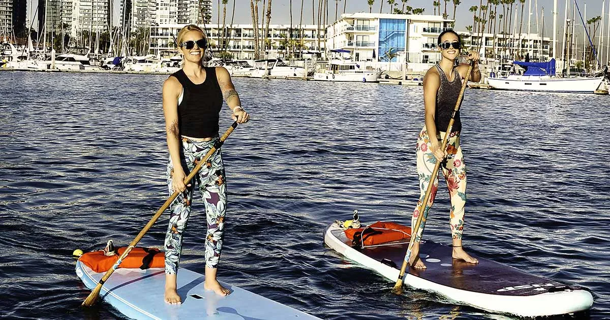 Stand-Up Paddleboarders in Marina del Rey