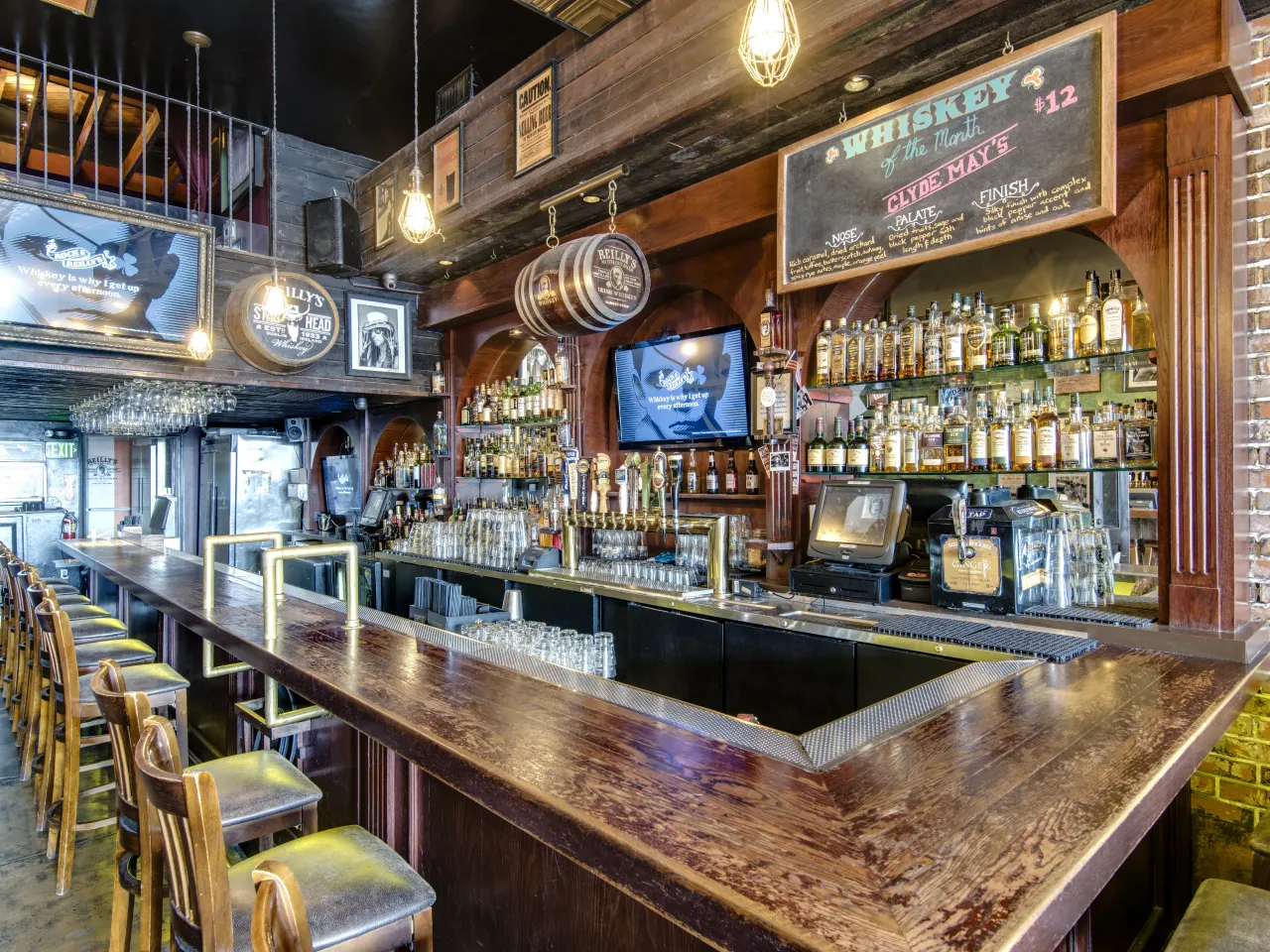 The bar at Rock & Reilly's Irish Pub on the Sunset Strip