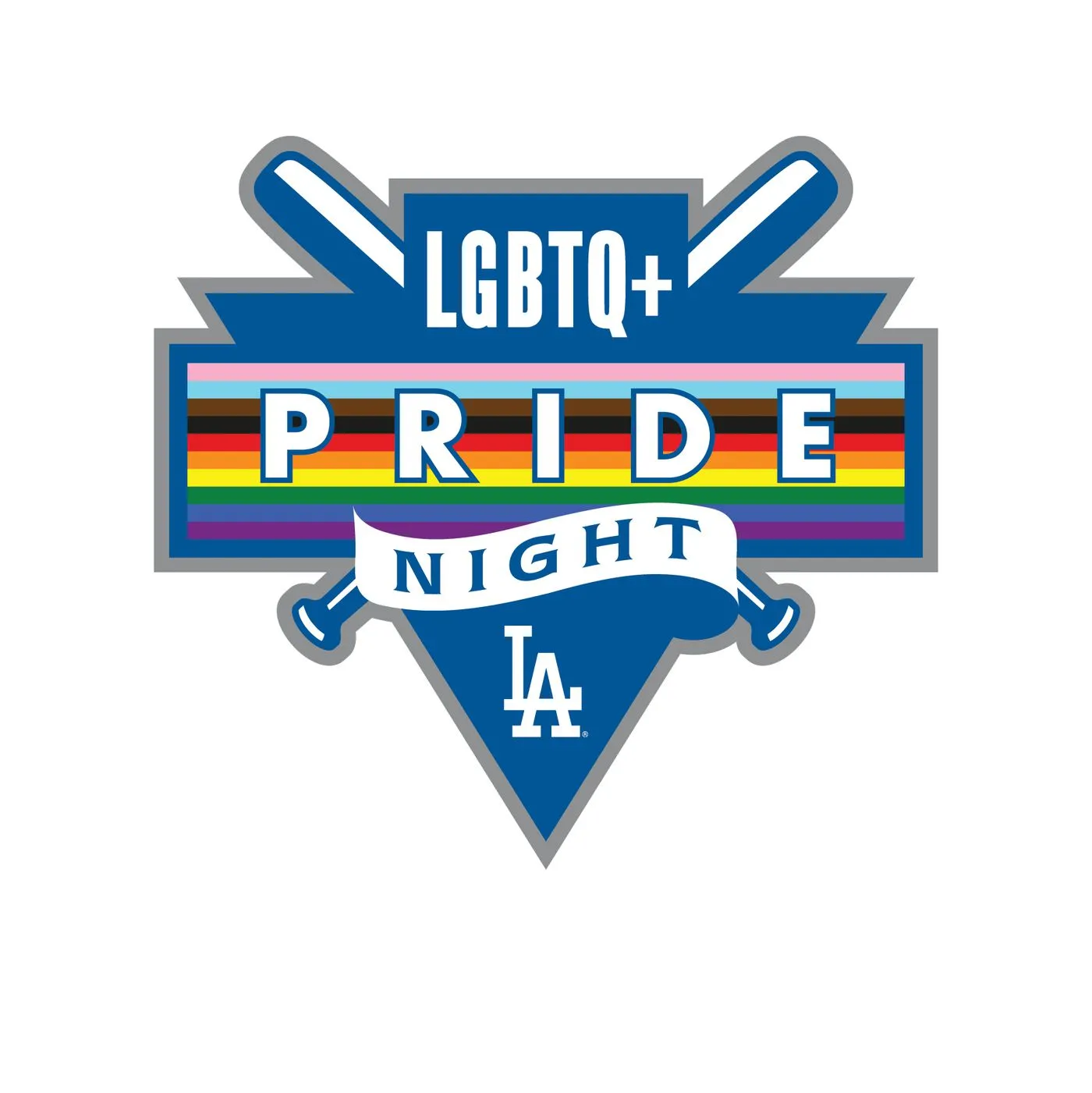 LA Dodgers LGBTQ+ Pride Night logo