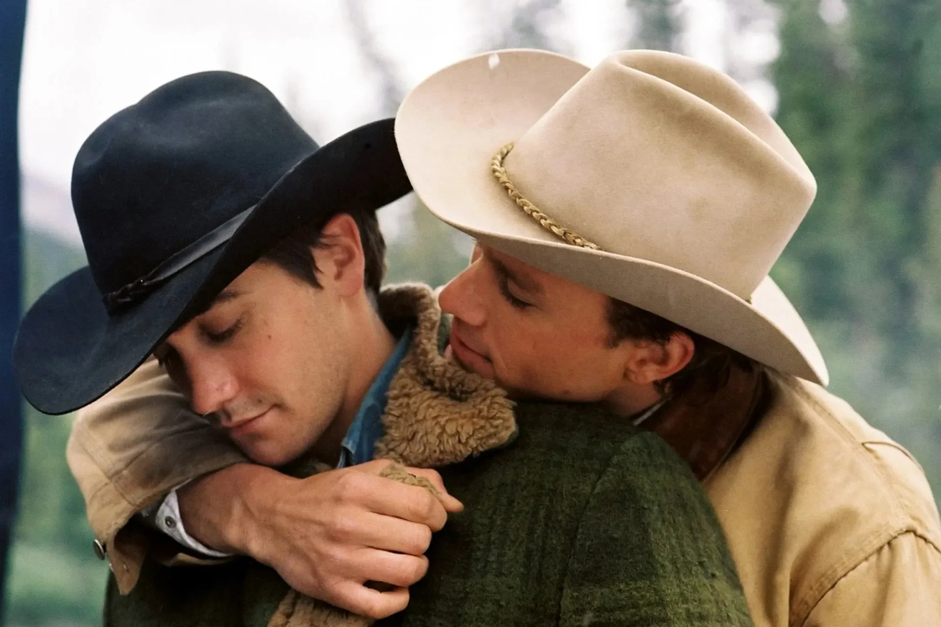 Jake Gyllenhaal and Heath Ledger in "Brokeback Mountain"