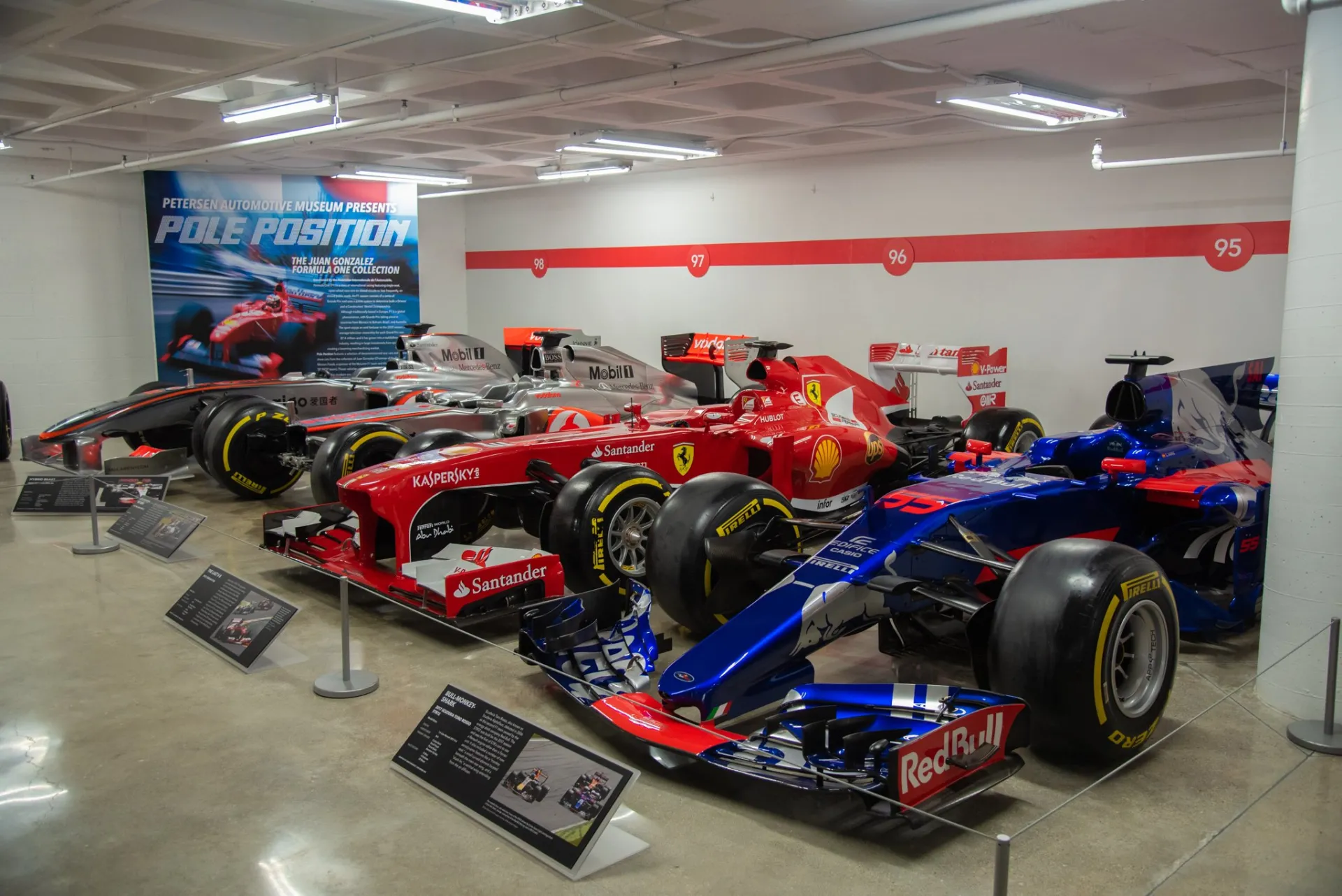 F1 Cars in The Vault at the Petersen Automotive Museum