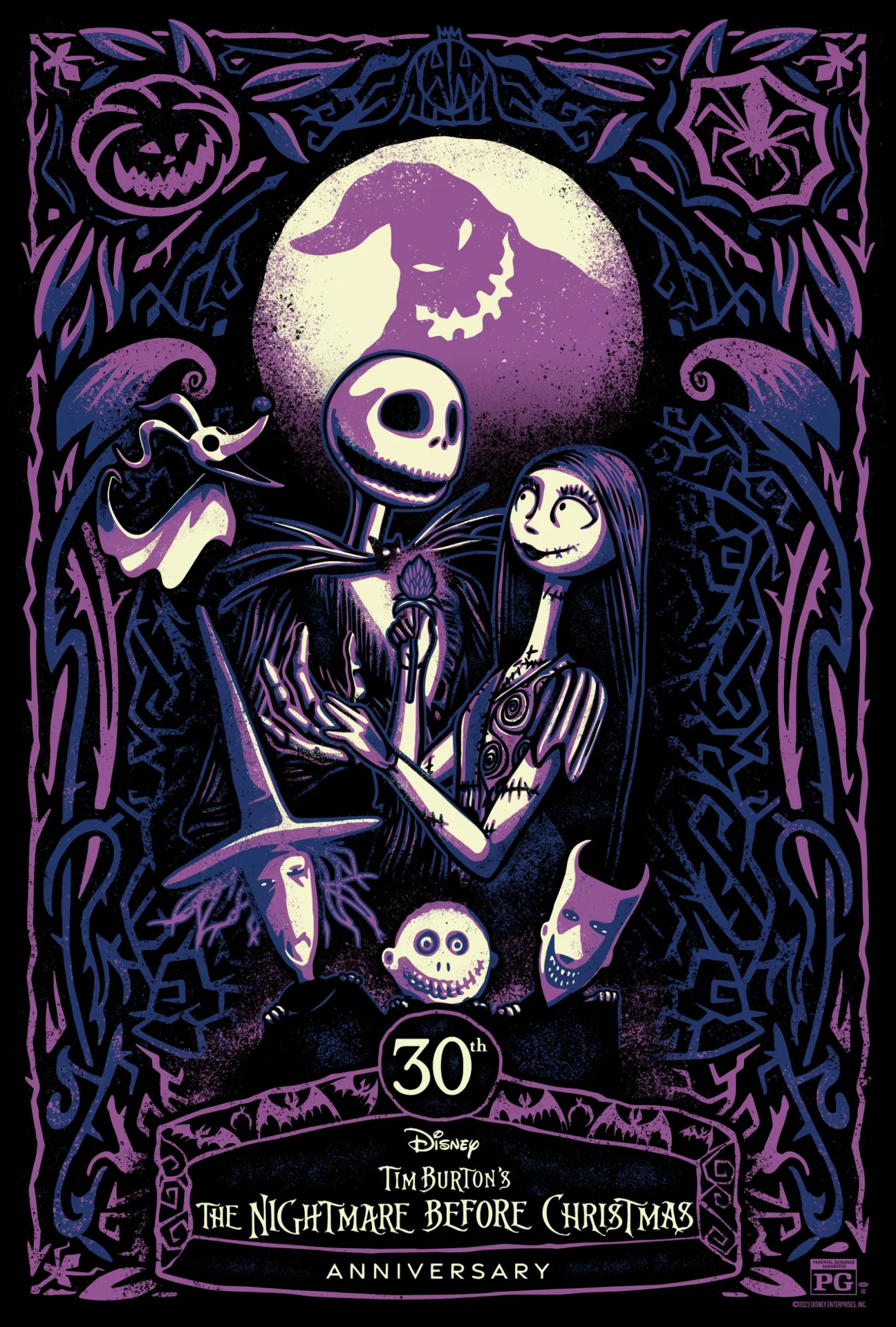 "The Nightmare Before Christmas" 30th Anniversary poster by Shepard Fairey’s Studio Number One