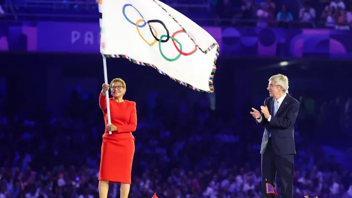 Mayor Bass 2024 Olympic Flag