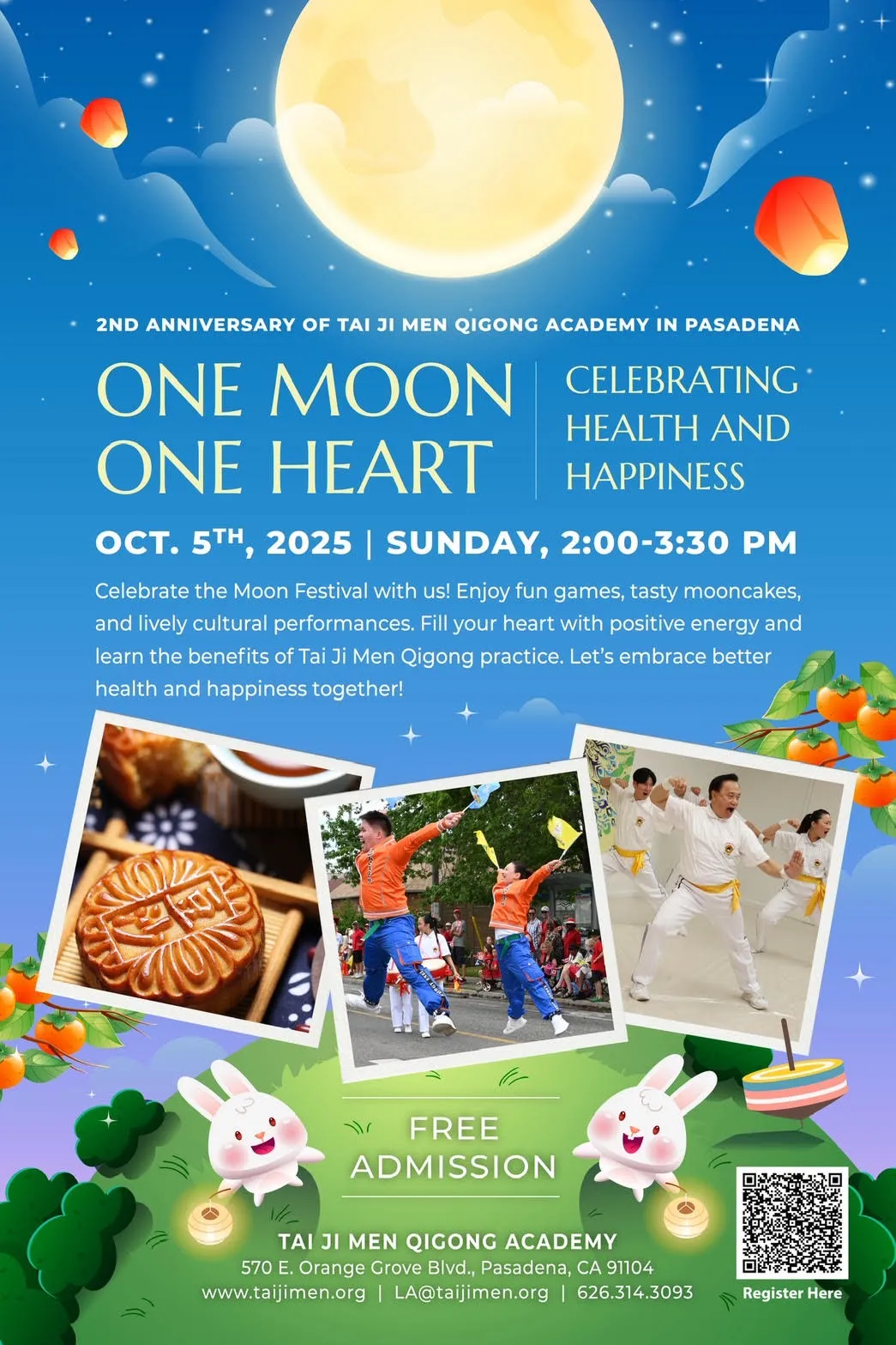 Tai Ji Men Qigong Academy in Pasadena Celebrates Its 2nd Anniversary on Sunday, October 5 from 2-3:30pm