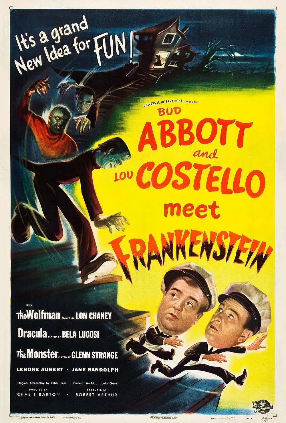 Abbott and Costello meet Frankenstein (1948) poster