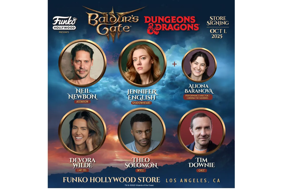 Baldur's Gate Cast Signing in Funko Hollywood