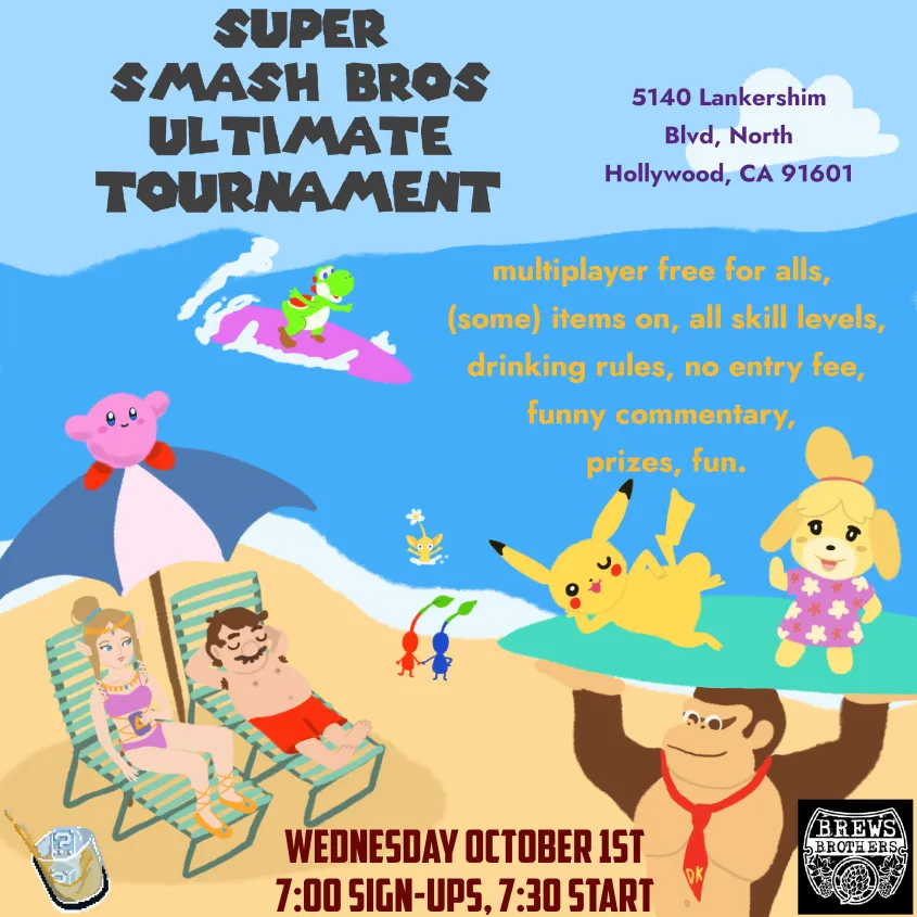 free super smash brothers ultimate tournament
