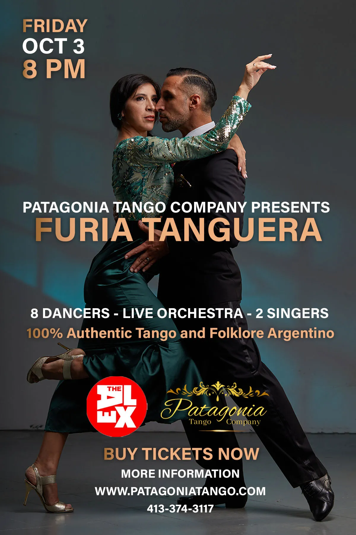 dancing couple in a loose embrace