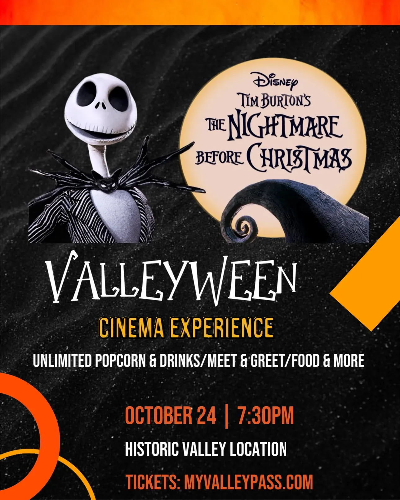 Valleyween Cinema - The Nightmare Before Christmas Experience