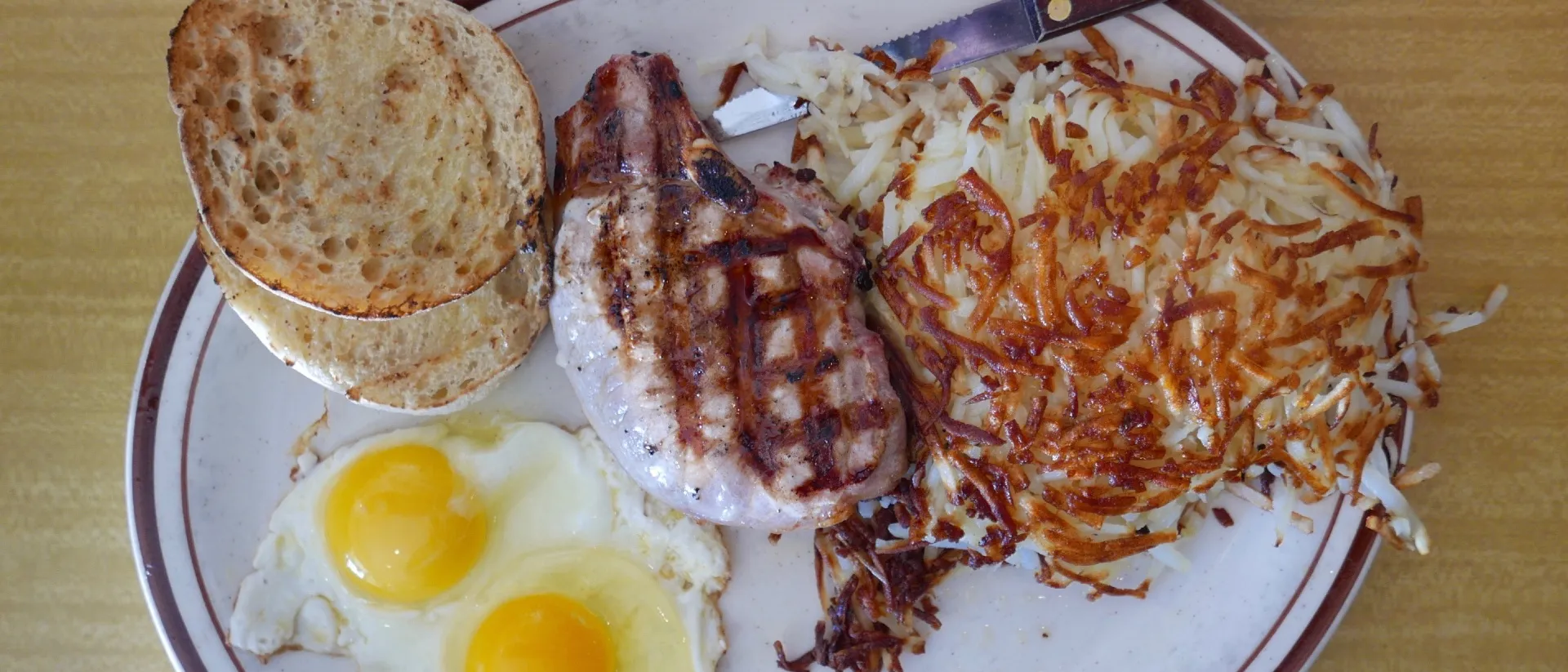 Bone-In Pork Chop at Bobby's Coffee Shop