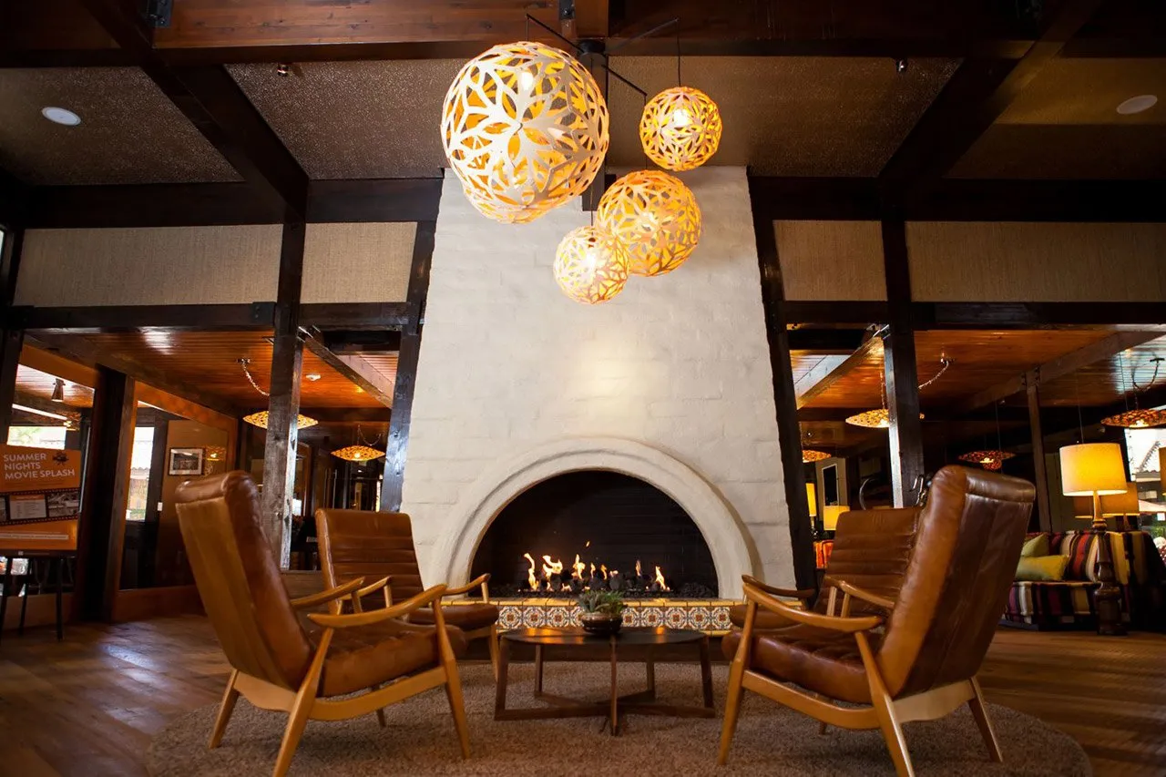 Fireplace at The Garland