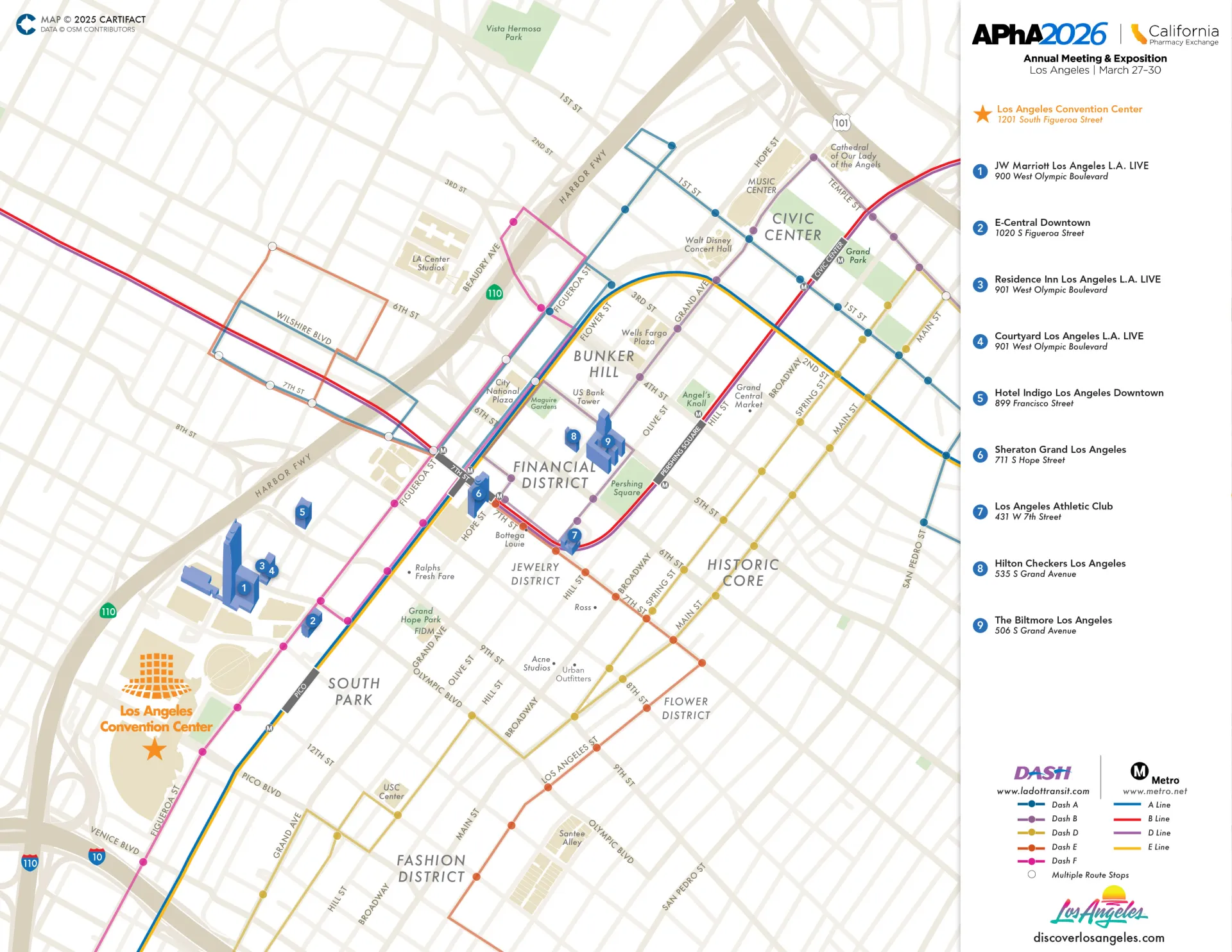APhA Hotel Map