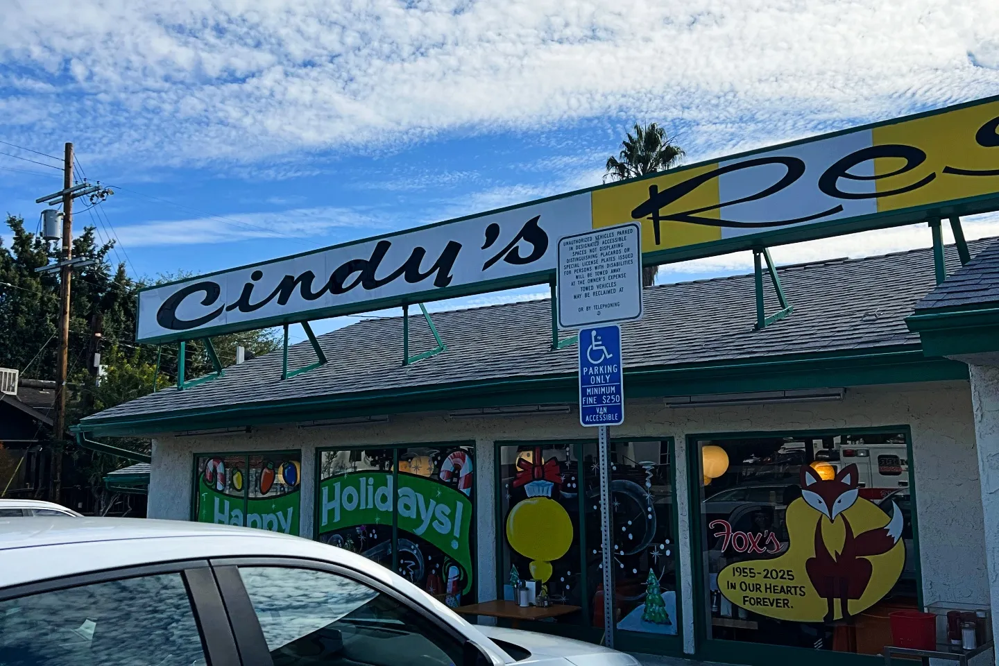 Exterior of Cindy's in Eagle Rock