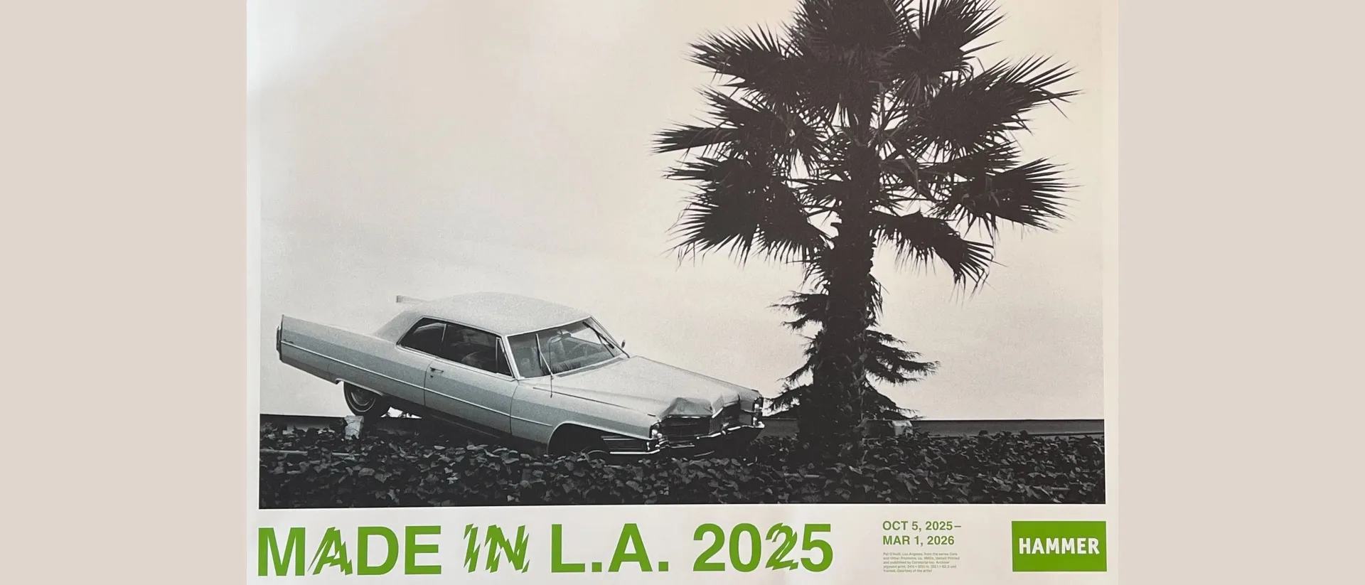 Made in L.A. 2025 poster at Hammer Museum Store
