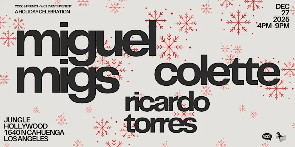 Miguel Migs, Colette and Ricardo Torres at Jungle Hollywood