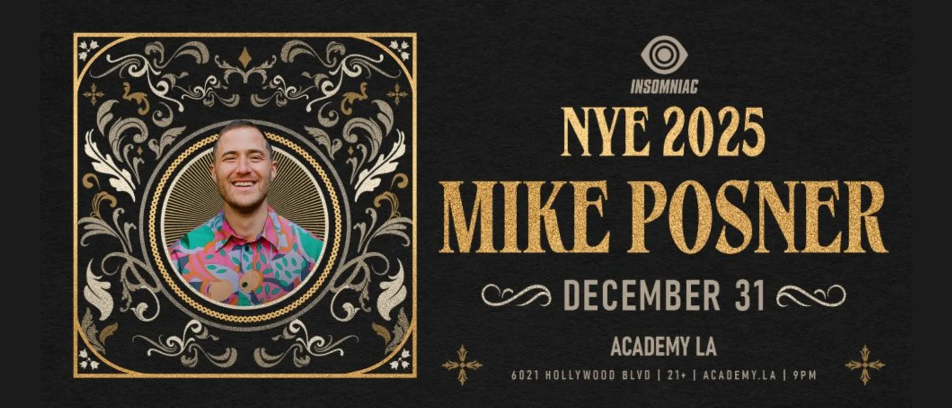 Mike Posner NYE 2026 at Academy LA
