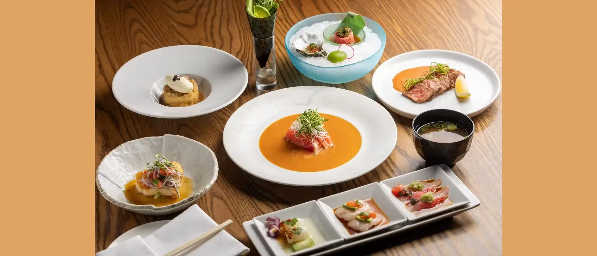 Dishes at Nobu Los Angeles